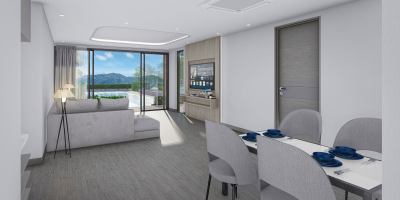 Spacious 3-Bedroom Sea View Residence with Direct Pool Access