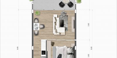 Luxurious 1-Bedroom Jacuzzi Suite with Garden & Waterfall Views